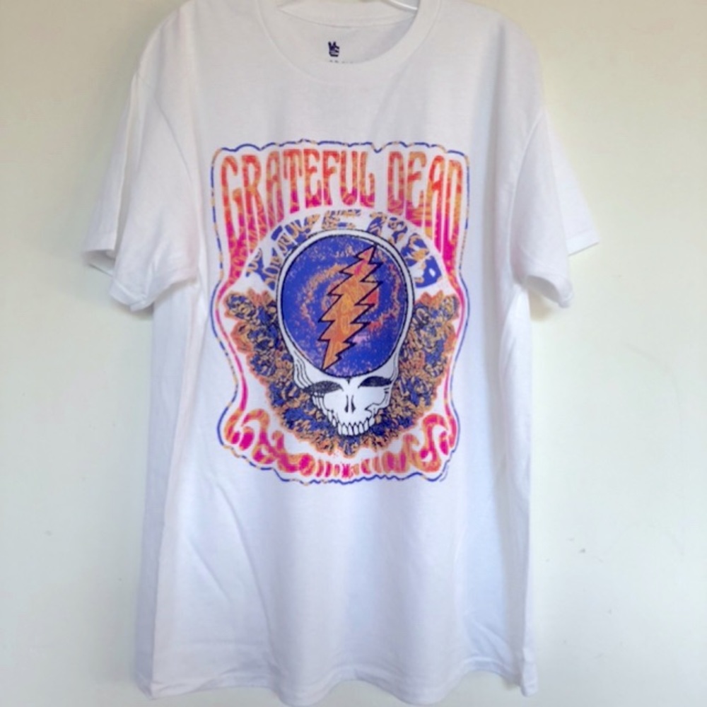 Grateful Dead Live 1989 Junk Food White T Shirt